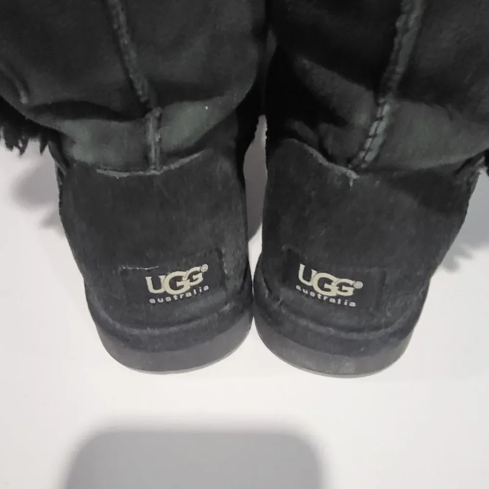 UGG Tall  Dark Green Button Winter Boots